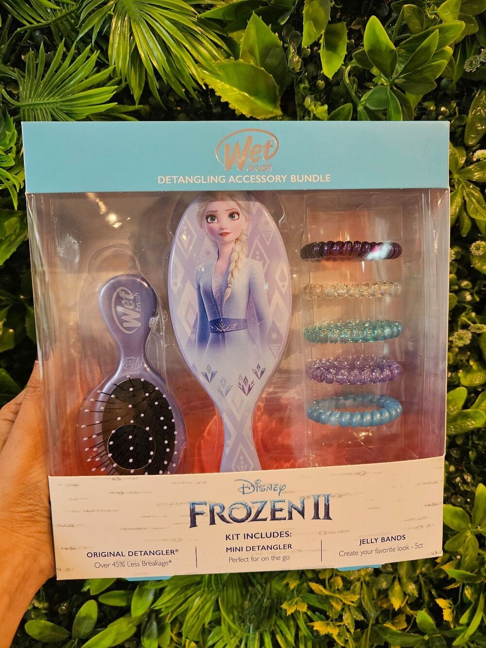 Wet Disney Frozen elsa detangling accessories bundle